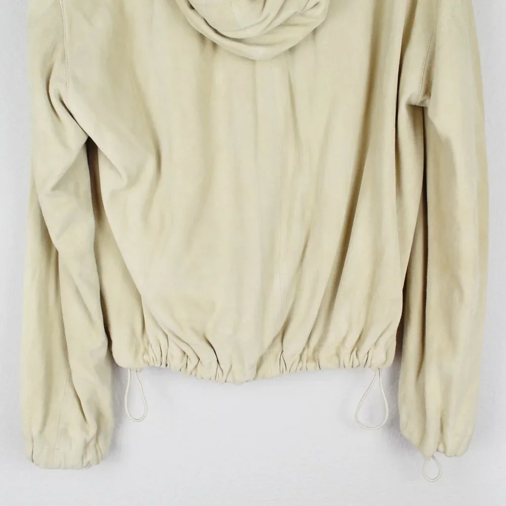 NWT Vince Suede Zip Hooded Jacket | Luxury Casual Outerwear